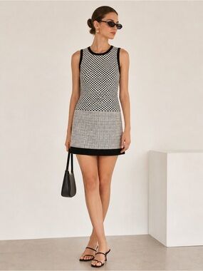 Sanctuary Black and White Mini Dress